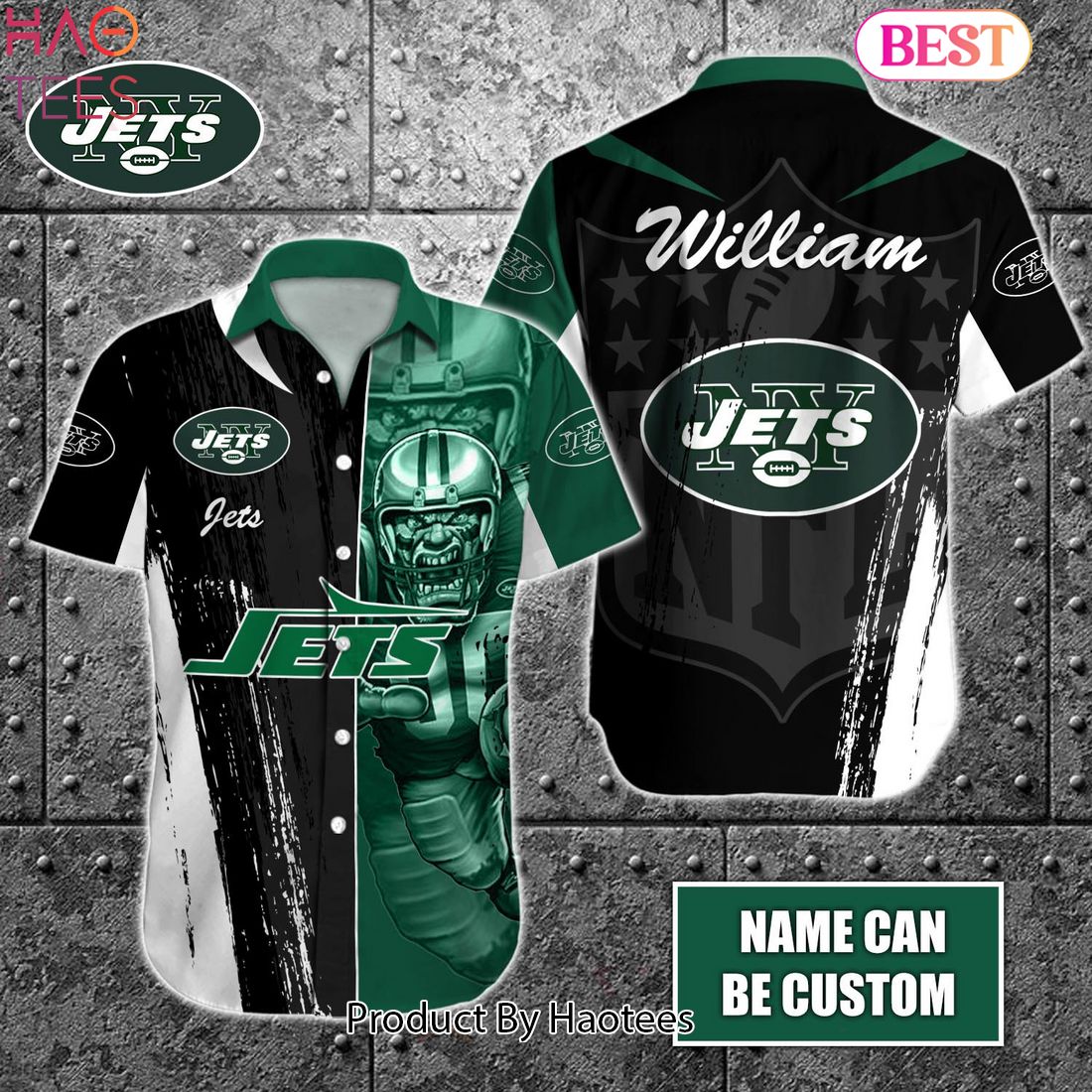 black and green jets jersey