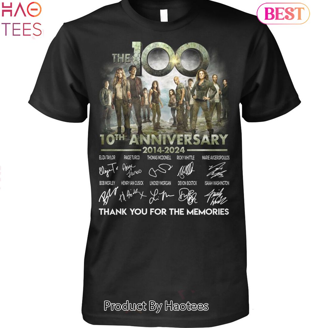 10 Anniversary 2014-2024 The 100 Thank You For The Memories Unisex T-Shirt 10 Anniversary 2014-2024 The 100 Thank You For The Memories Unisex T-Shirt