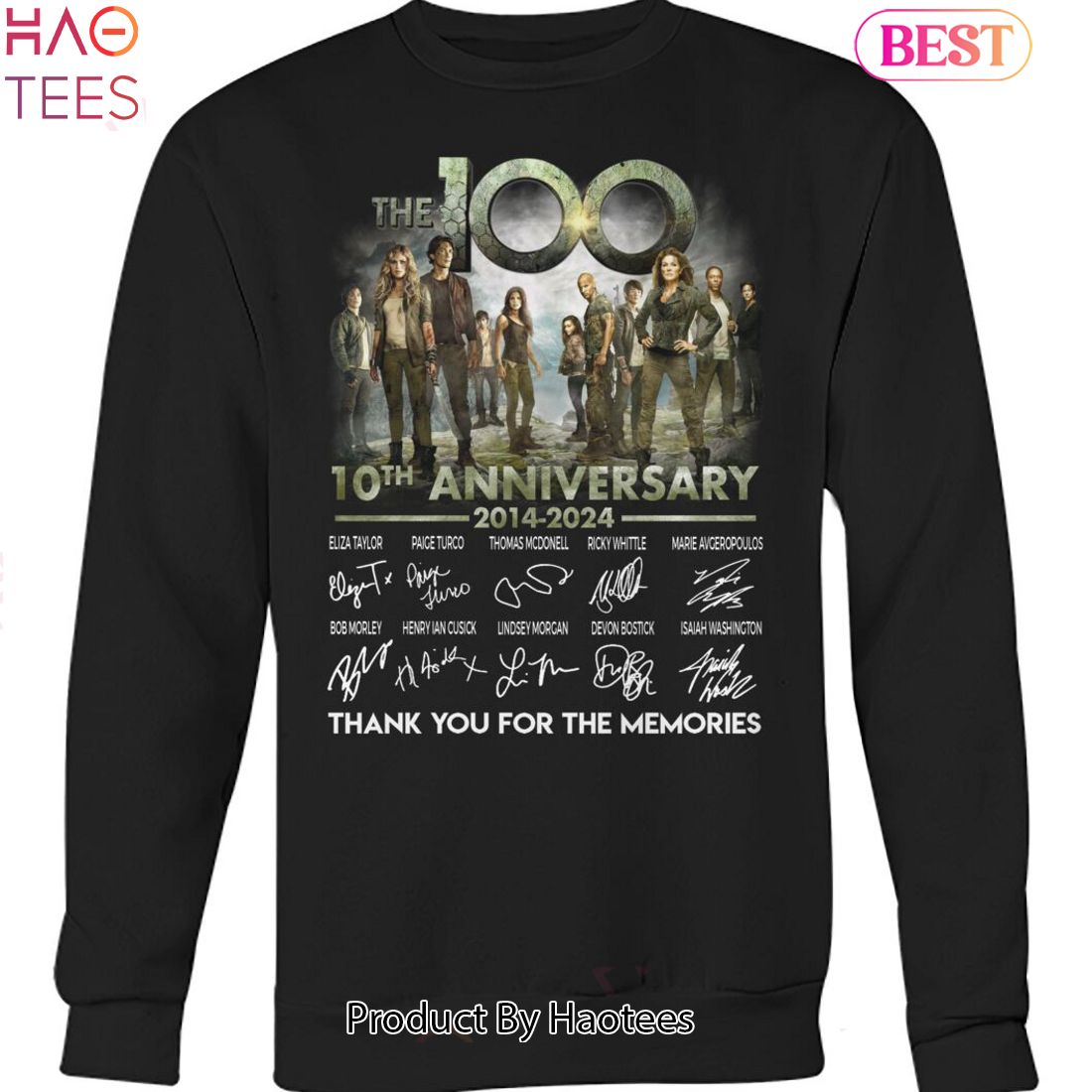 10 Anniversary 2014-2024 The 100 Thank You For The Memories Unisex T-Shirt 10 Anniversary 2014-2024 The 100 Thank You For The Memories Unisex T-Shirt