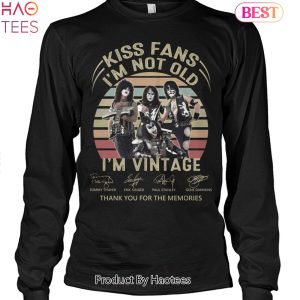 Kiss Fans Im Not Old Im Vintage Thank You For The Memories Unisex T-Shirt