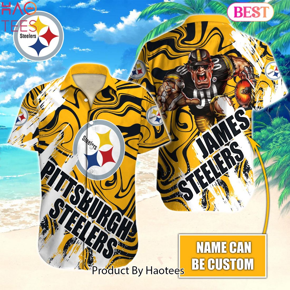 NEW FASHION NFL Pittsburgh Steelers Hawaiian Shirt Hot Summer 2023
