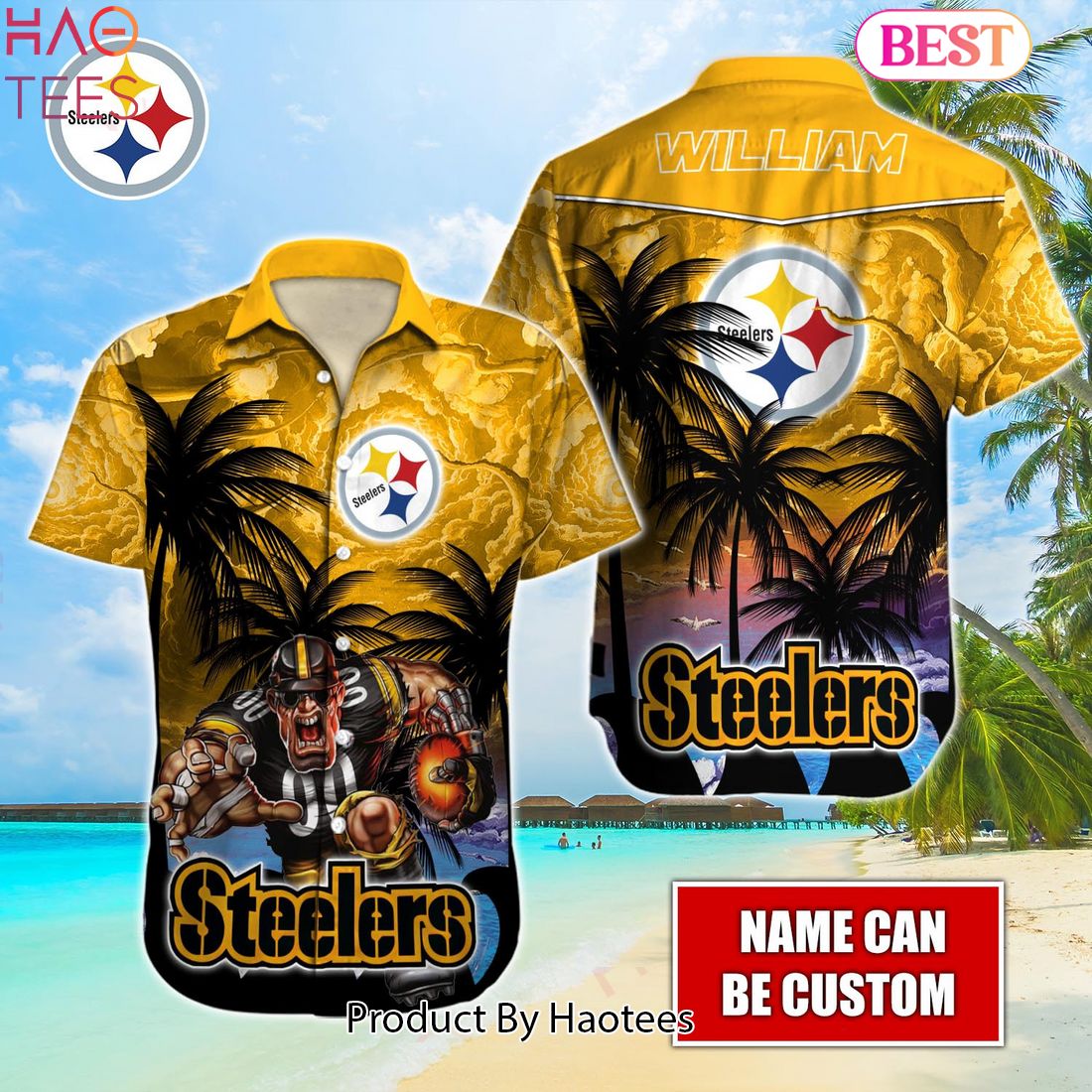 NEW FASHION NFL Pittsburgh Steelers Hawaiian Shirt Hot Trend Summer 2023
