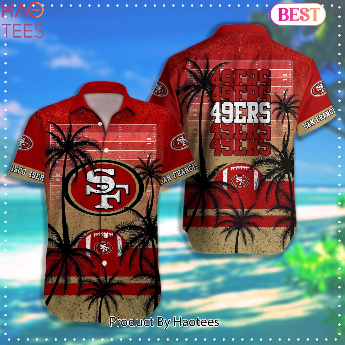 San Francisco 49ers NFL Style 3 Summer 3D Hawaiian Shirt And