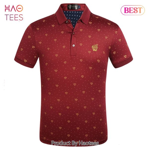 HOT Versace Red Polo Shirt Limited Edition