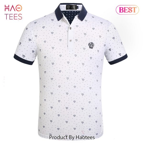 HOT Versace White Polo Shirt Limited Edition