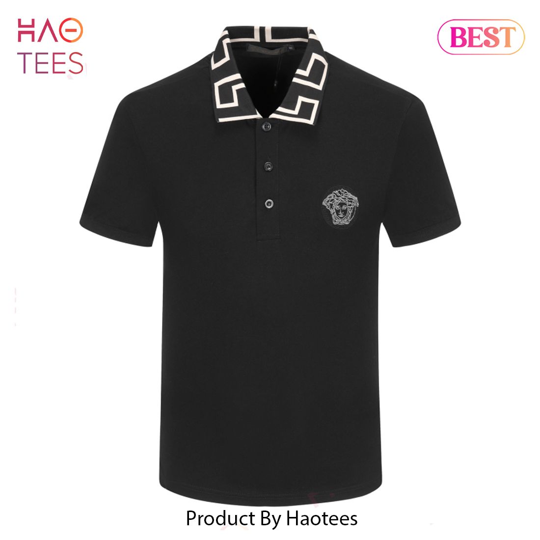 LUXURY Versace Black Polo Shirt Limited Edition