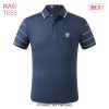LUXURY Versace Blue Polo Shirt Limited Edition