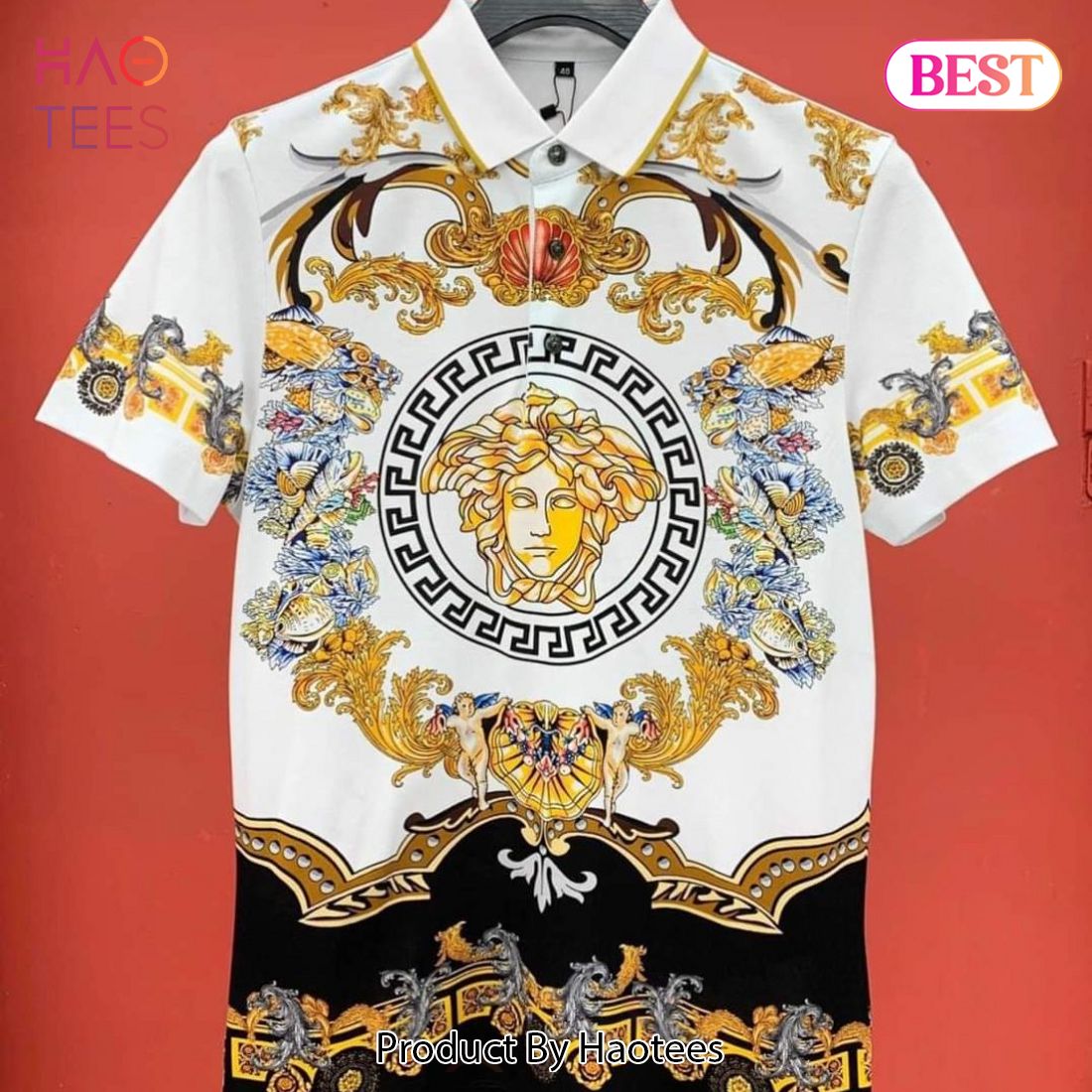 LUXURY Versace Polo Shirt All Over Printed