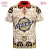 LUXURY Versace White Polo Shirt All Over Printed LUXURY Versace White Polo Shirt All Over Printed