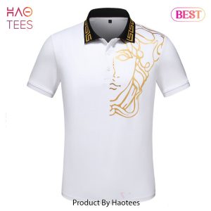 LUXURY Versace White Polo Shirt All Over Printed