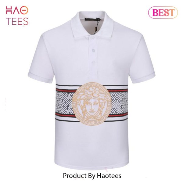 LUXURY Versace White Polo Shirt Hot Trend 2023