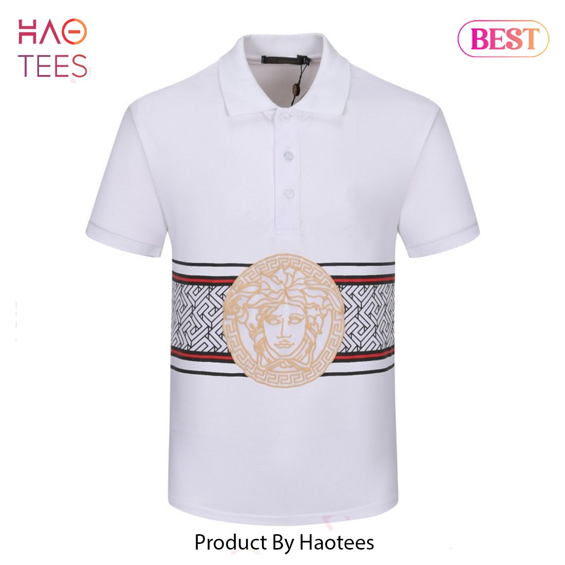 LUXURY Versace White Polo Shirt Hot Trend 2023 LUXURY Versace White Polo Shirt Hot Trend 2023