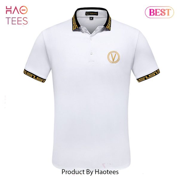 LUXURY Versace White Polo Shirt Limited Edition