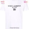 NEW D&G Black White T-Shirt All Over Printed