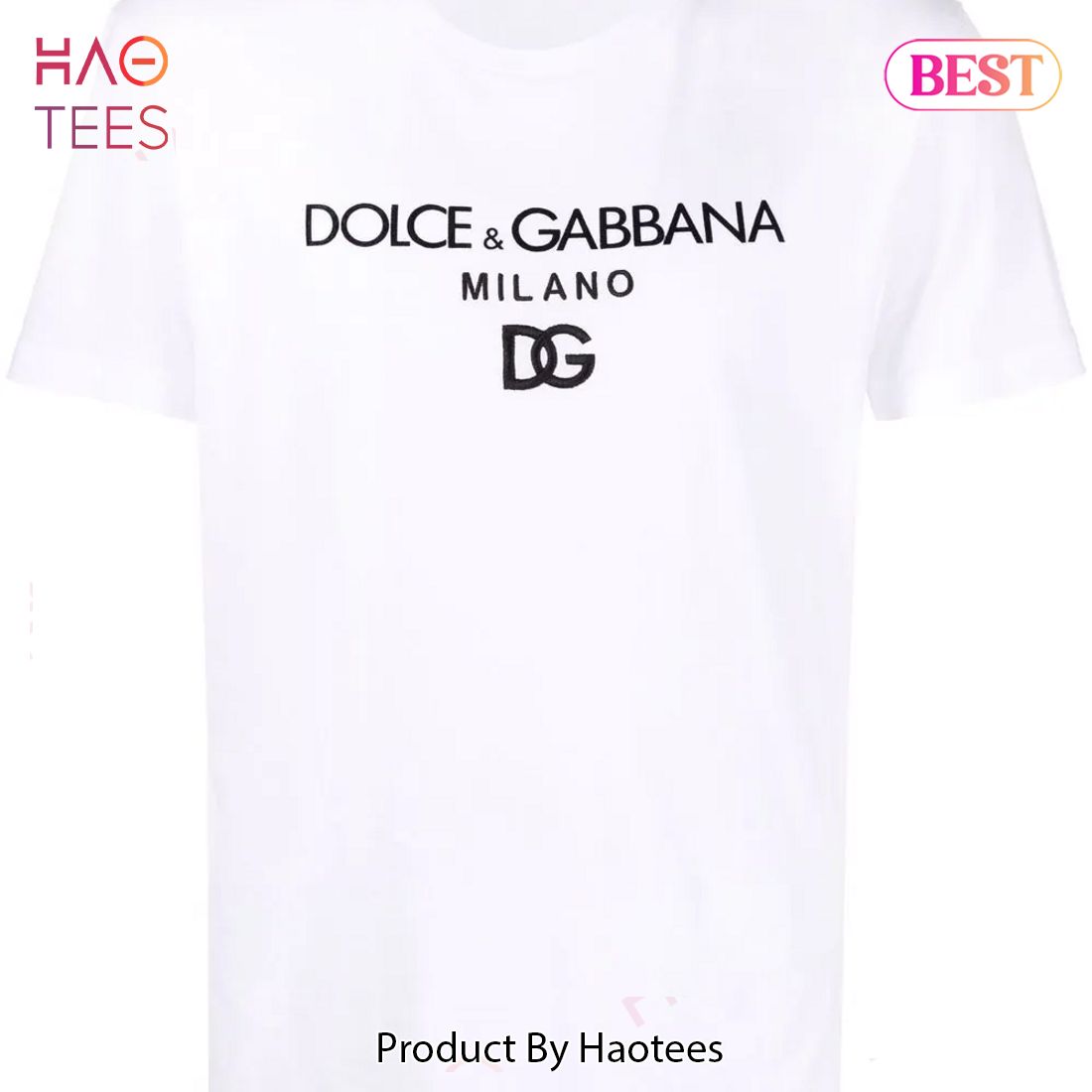 NEW D&G Black White T-Shirt All Over Printed NEW D&G Black White T-Shirt All Over Printed