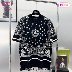 NEW D&G Black White T-Shirt Hot Trend 2023