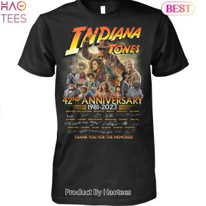 Indiana Jones 42 Anniversary 1981-2023 Thank You For The Memories Unisex T-Shirt