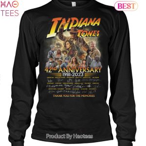 Indiana Jones 42 Anniversary 1981-2023 Thank You For The Memories Unisex T-Shirt