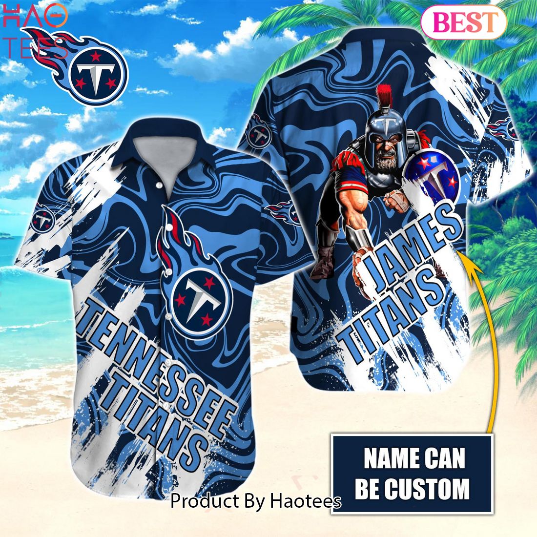 Tennessee Titans Colorful Hawaiian Shirt