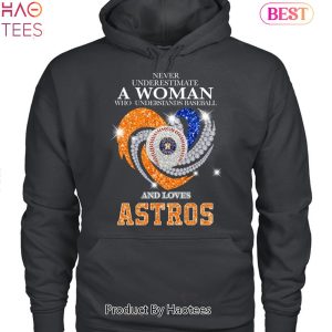 Never Underestimate A Woman Who Understands Baseball Houston Astros 2023 Unisex T-Shirt