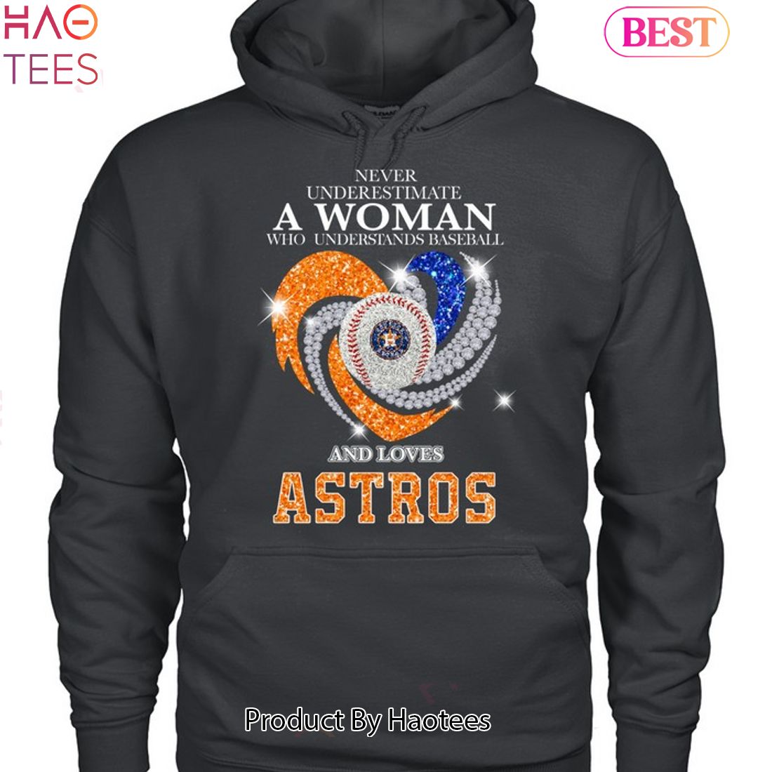 Never underestimate woman understands baseball Houston Astros shirt