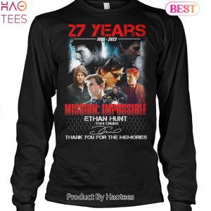 27 Years 1996-2023 Mission Impossible Ethan Hunt Tom Cruise Thank You For The Memories Unisex T-Shirt