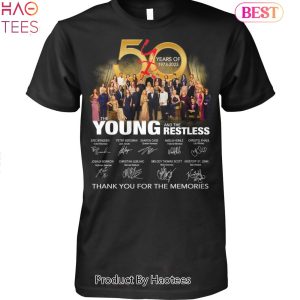 50 Years Of 1973-2023 The Young And The Restless Thank You For The Memories Unisex T-Shirt