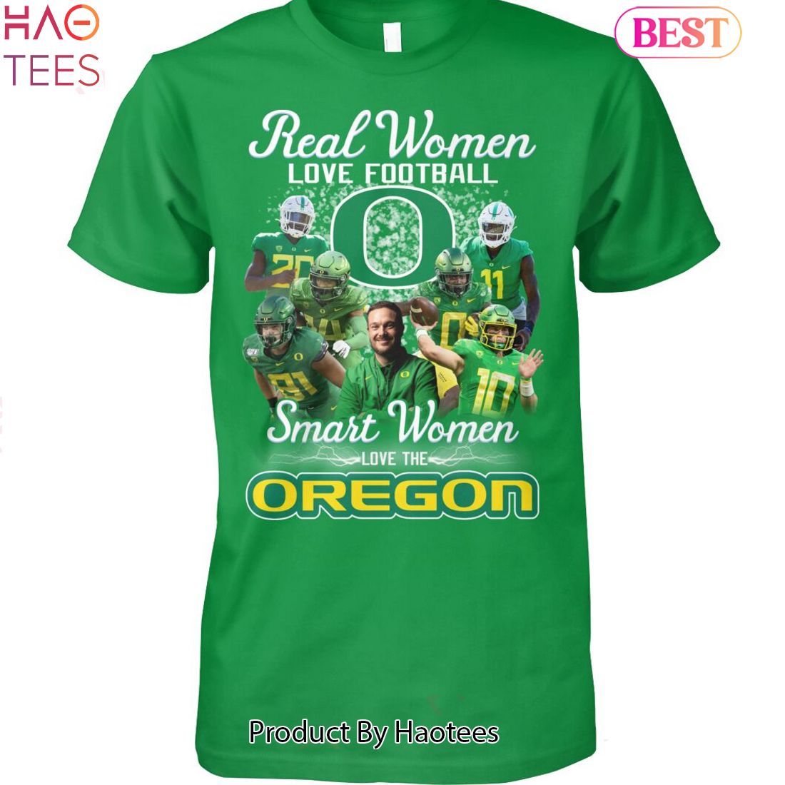 Real Women Love Foptball Smart Women Love The Oregon Ducks Unisex T-Shirt