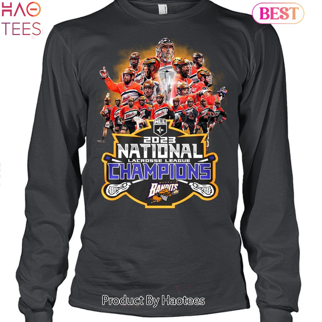 2023 National Lacrosse Leagues Champions Buffalo Bandits Unisex T-Shirt 2023 National Lacrosse Leagues Champions Buffalo Bandits Unisex T-Shirt