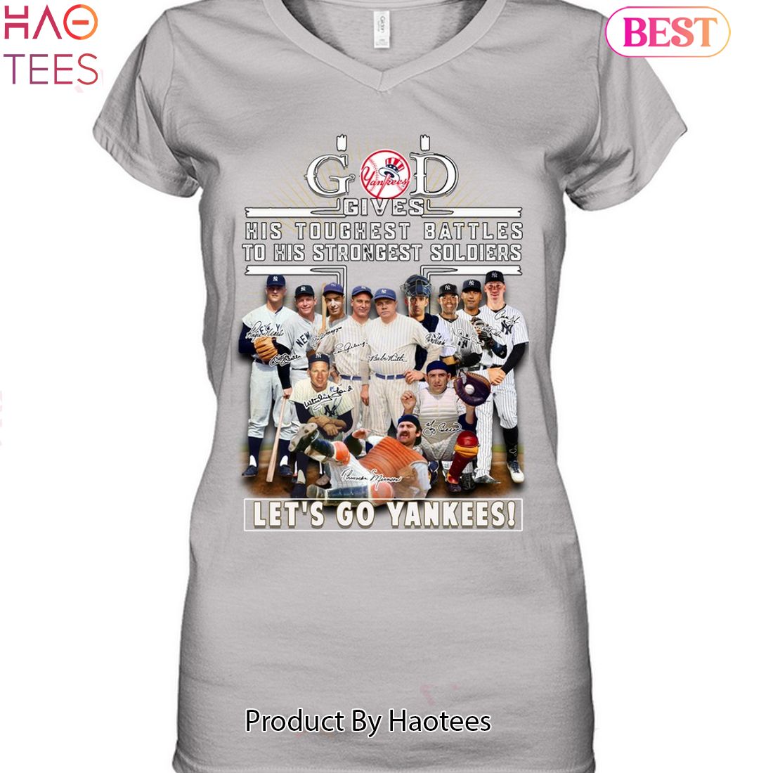 God Gives His Toughest Battles To His Strongest Soldiers-let's Go New York Yankees Unisex T-shirt God Gives His Toughest Battles To His Strongest Soldiers-let's Go New York Yankees Unisex T-shirt