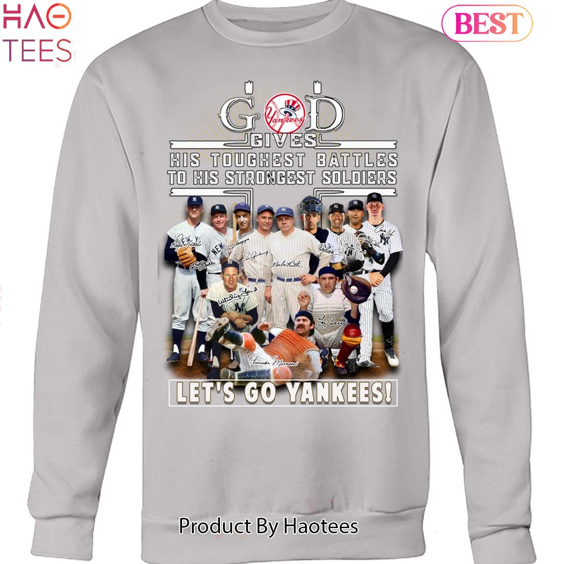 God Gives His Toughest Battles To His Strongest Soldiers-let's Go New York Yankees Unisex T-shirt God Gives His Toughest Battles To His Strongest Soldiers-let's Go New York Yankees Unisex T-shirt