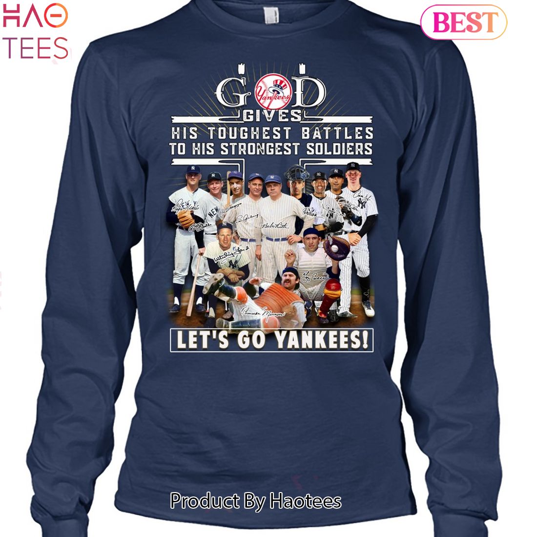 God Gives His Toughest Battles To His Strongest Soldiers-let's Go New York Yankees Unisex T-shirt God Gives His Toughest Battles To His Strongest Soldiers-let's Go New York Yankees Unisex T-shirt