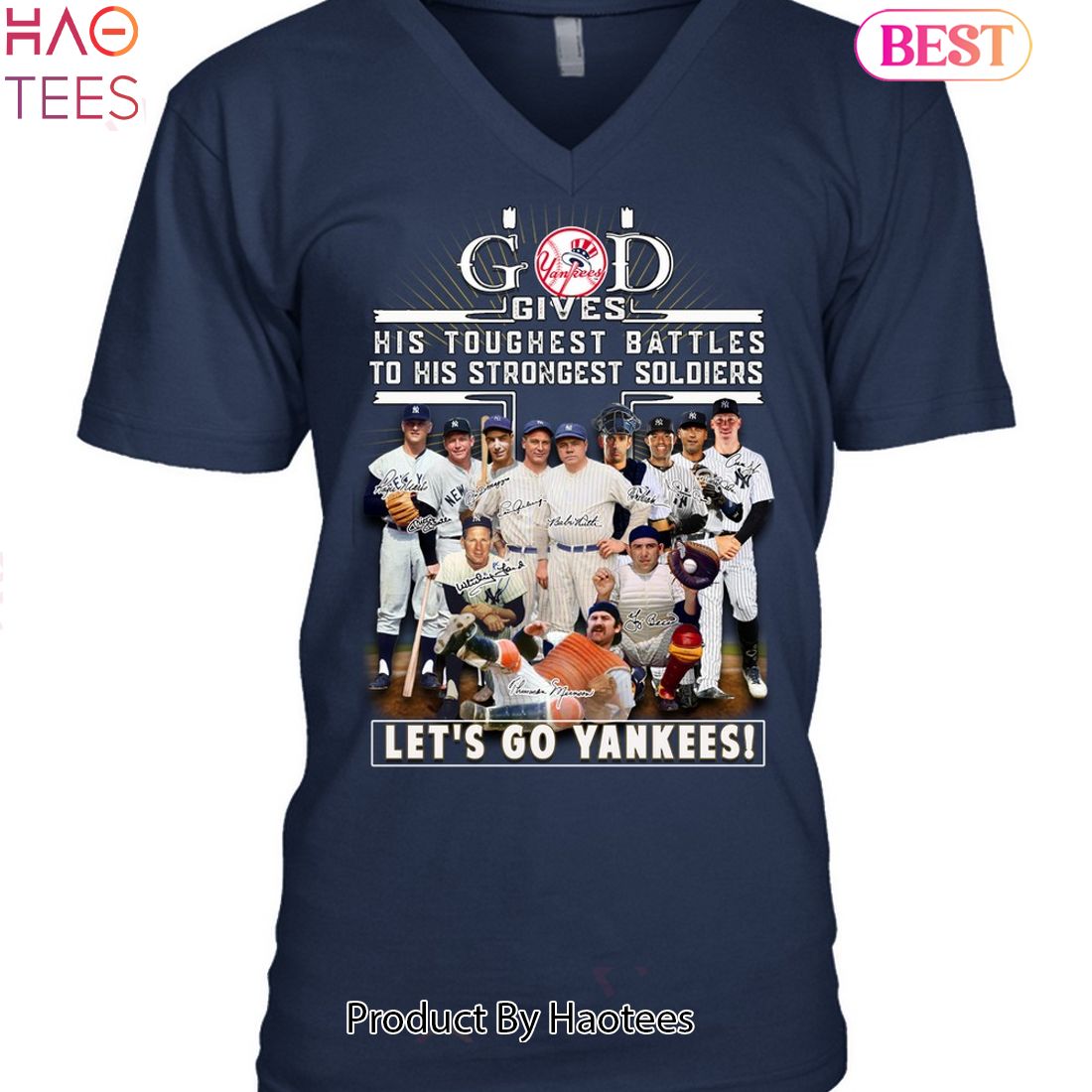 God Gives His Toughest Battles To His Strongest Soldiers-let's Go New York Yankees Unisex T-shirt God Gives His Toughest Battles To His Strongest Soldiers-let's Go New York Yankees Unisex T-shirt