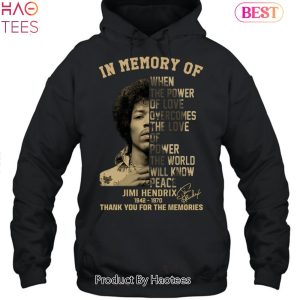In Memory Of Jimi Hendrix 1942-1970 Thank You For The Memories Unisex T-Shirt