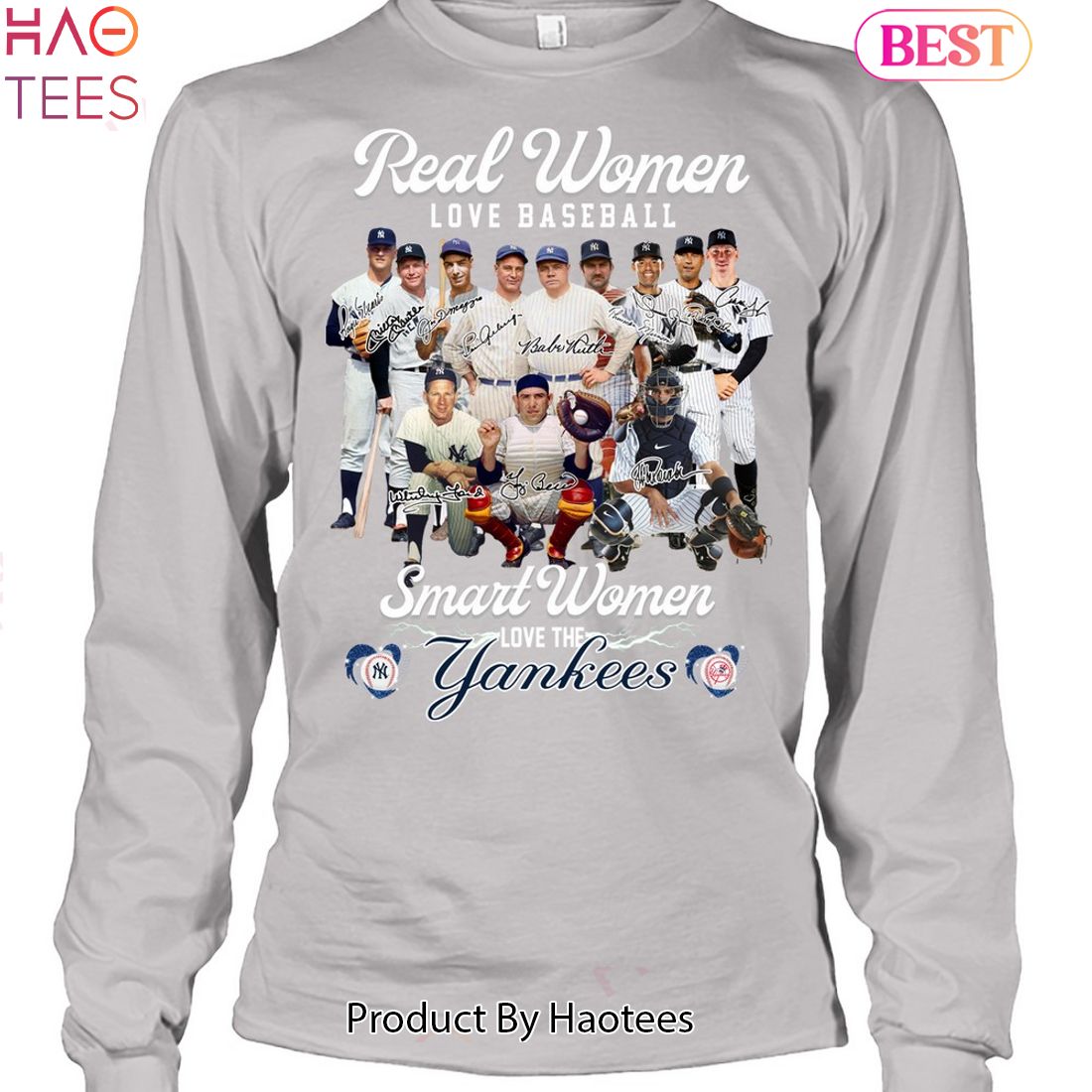 Real Women Love Baseball Smart Women Love The New York Yankees Legend Unisex T-Shirt Real Women Love Baseball Smart Women Love The New York Yankees Legend Unisex T-Shirt
