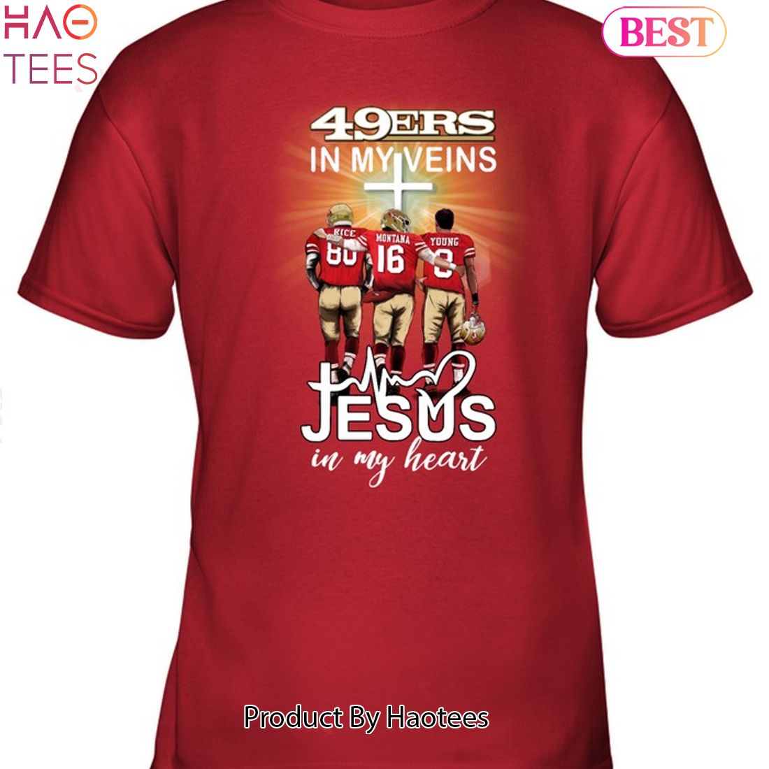 49ers Shirt San Francisco In My Veins Jesus In My Heart