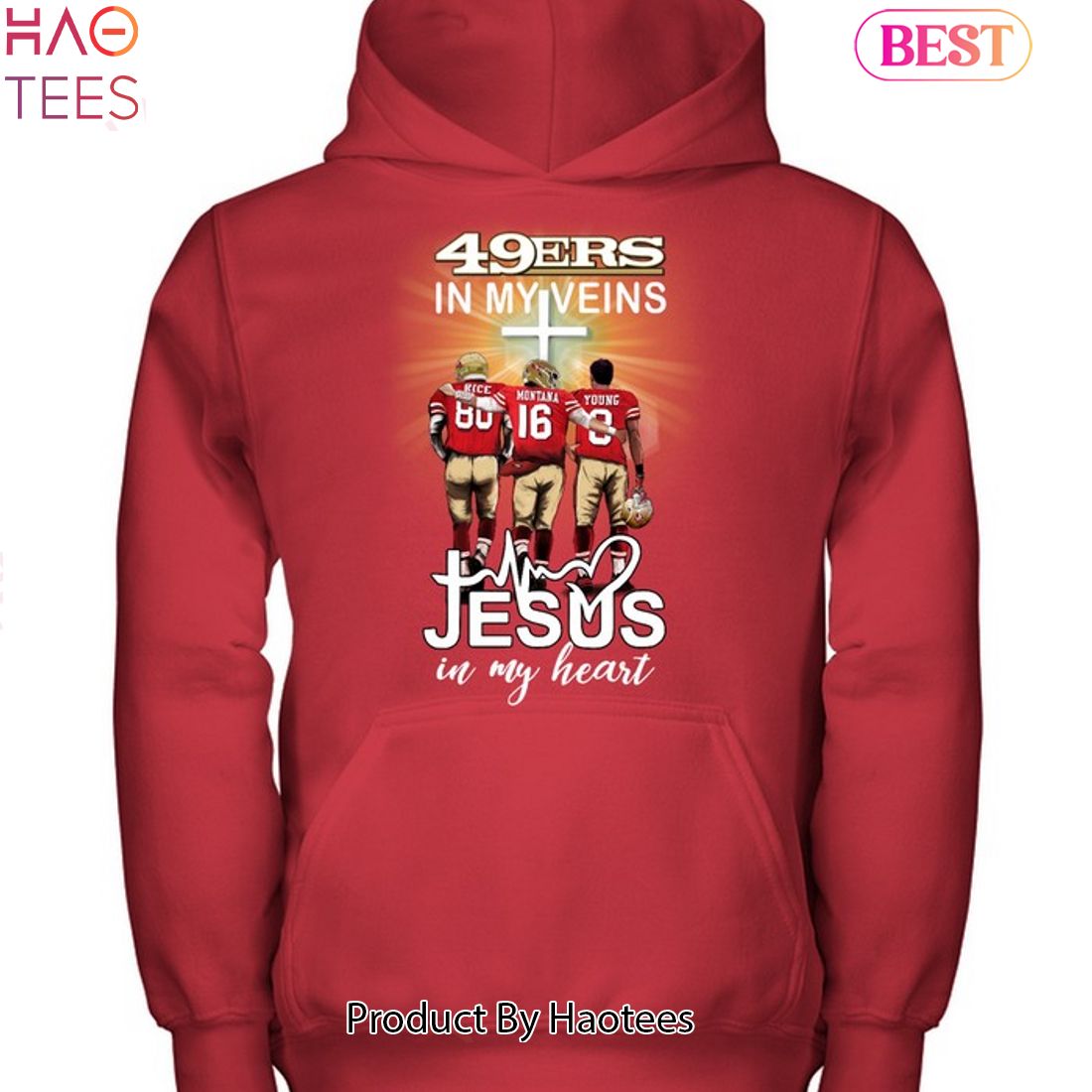 Funny san Francisco 49ers in my veins Jesus in my heart signatures 2022  shirt, hoodie and sweater