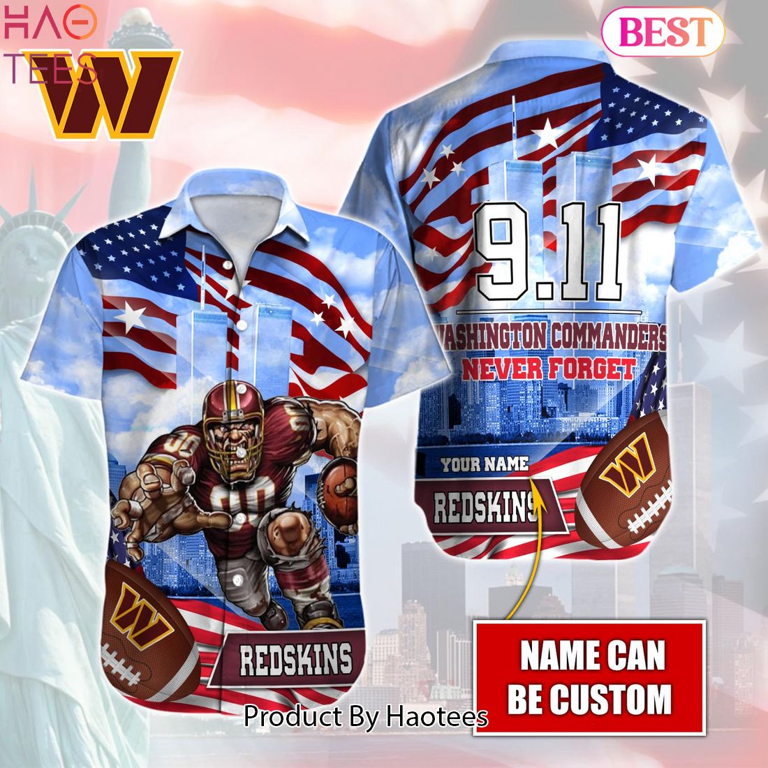 BEST] Washington Redskins NFL Customized Summer Hawaiian Shirt