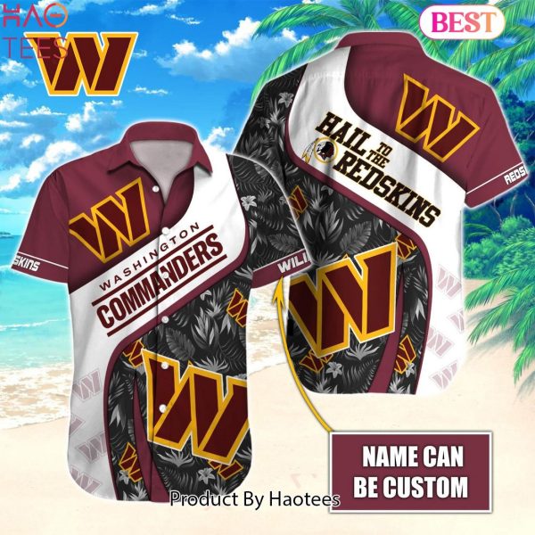 NEW FASHION NFL Washington Redskins Hawaiian Shirt 3D Hot 2023