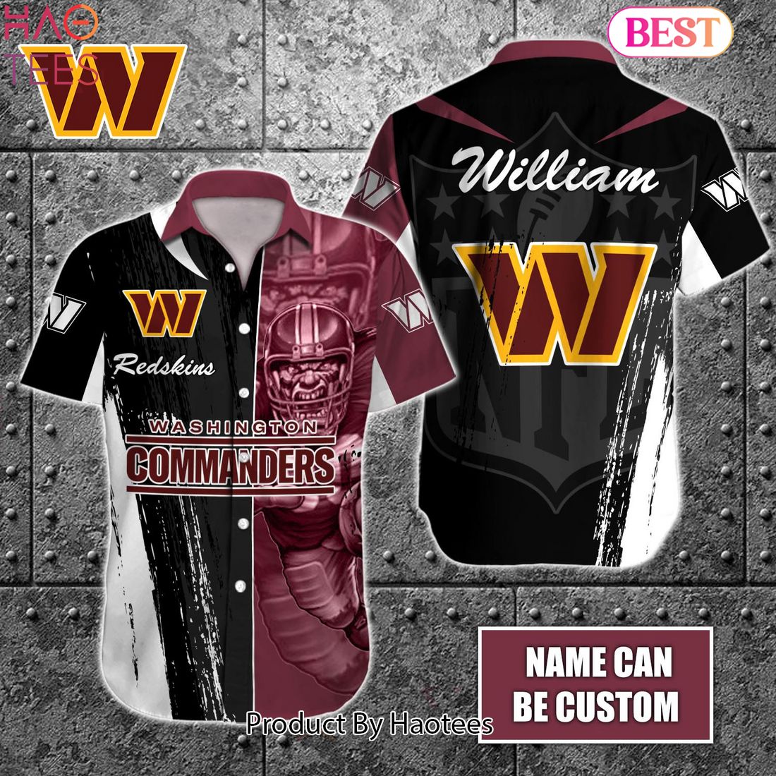 BEST] Washington Redskins NFL Customized Summer Hawaiian