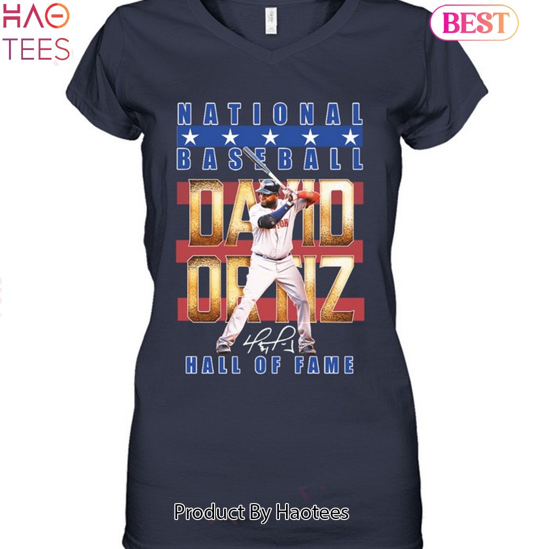 National Baseball David Ortiz Hall Of Fame Unisex T-Shirt National Baseball David Ortiz Hall Of Fame Unisex T-Shirt