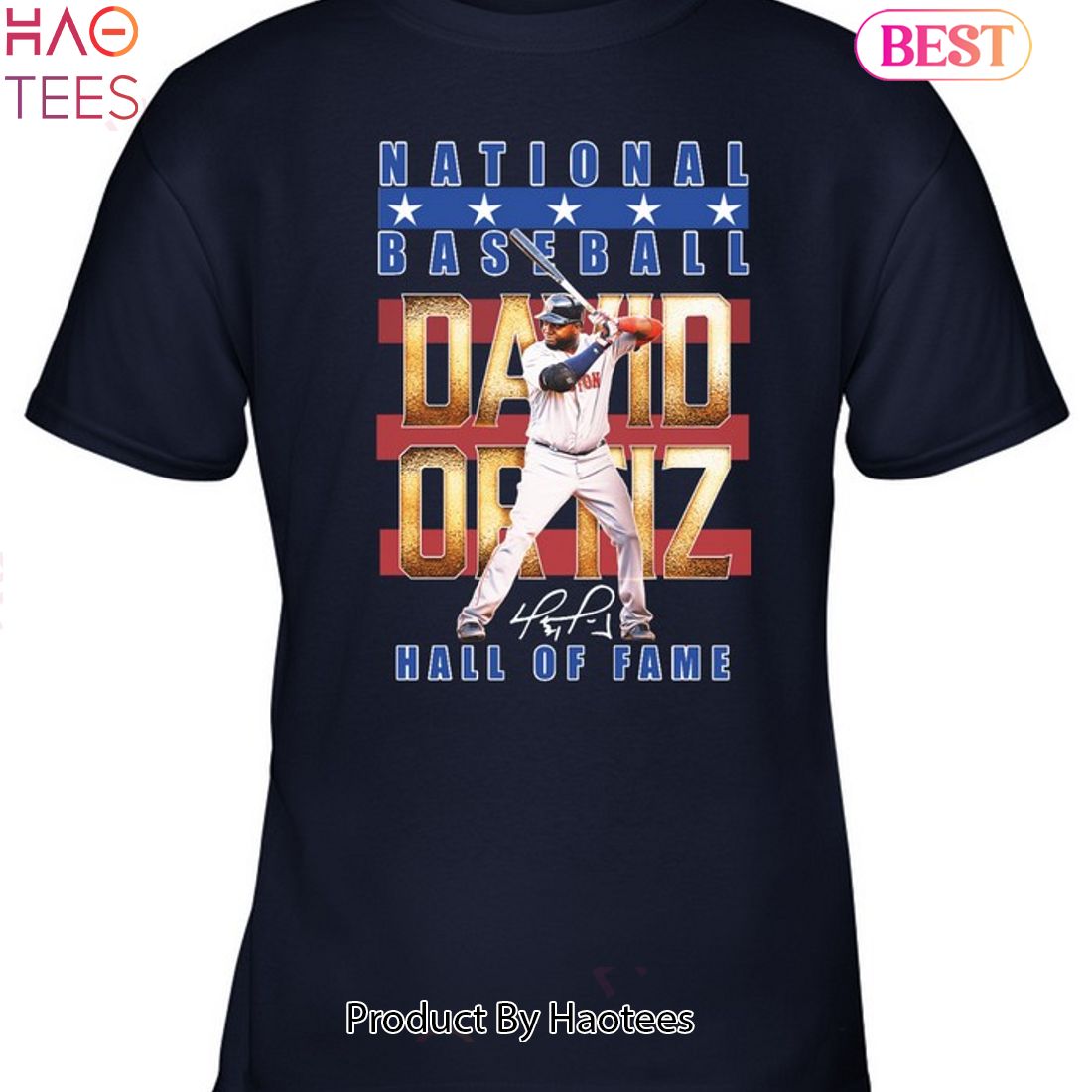 National Baseball David Ortiz Hall Of Fame Unisex T-Shirt National Baseball David Ortiz Hall Of Fame Unisex T-Shirt