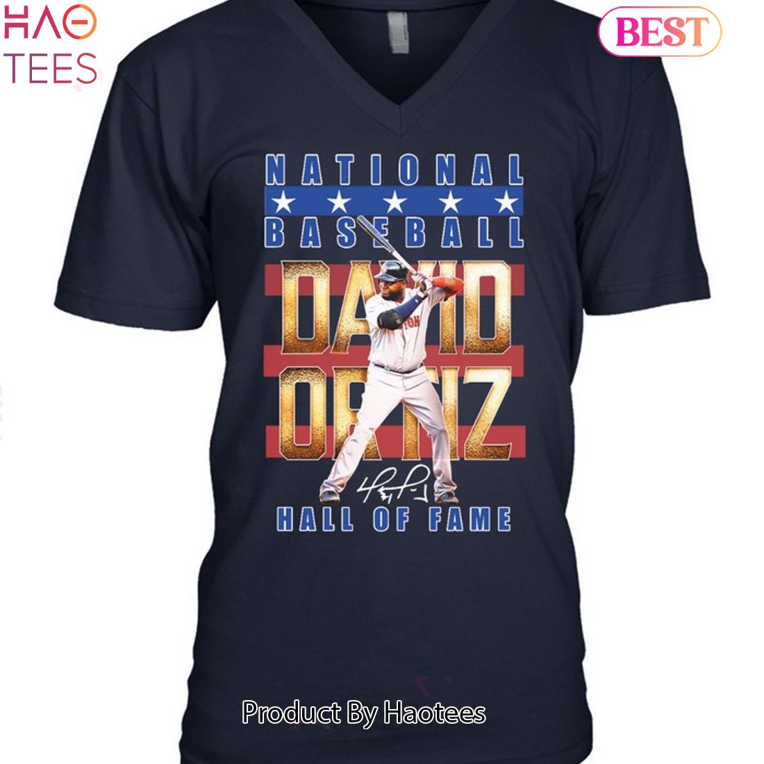 National Baseball David Ortiz Hall Of Fame Unisex T-Shirt National Baseball David Ortiz Hall Of Fame Unisex T-Shirt