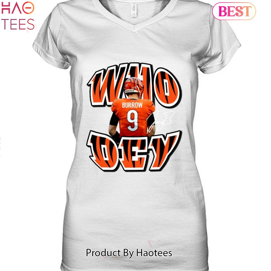 Who Dey Joe Burrow Cincinnati Bengals Unisex T-Shirt Who Dey Joe Burrow Cincinnati Bengals Unisex T-Shirt