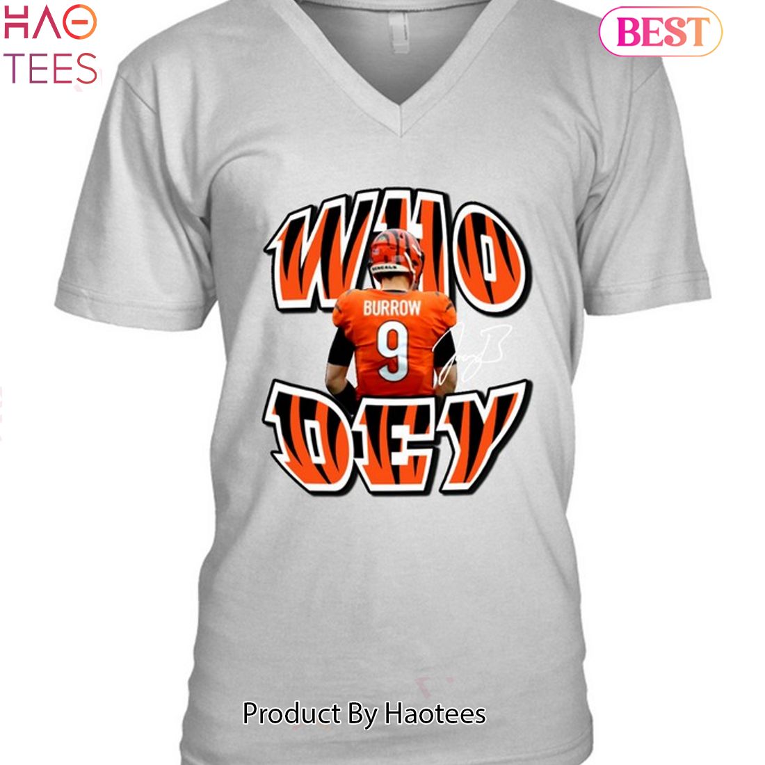 Who Dey Joe Burrow Cincinnati Bengals Unisex T-Shirt Who Dey Joe Burrow Cincinnati Bengals Unisex T-Shirt