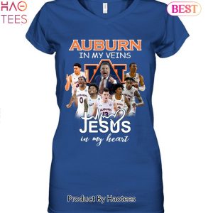 Auburn Tigers In My Veins Jesus In My Heart Unisex T-Shirt