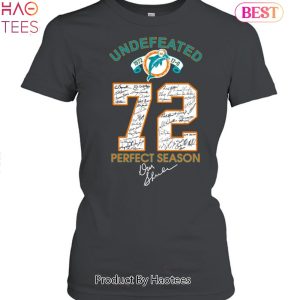 MiamI dolphins undefeated 1972 perfect season signature T-shirts