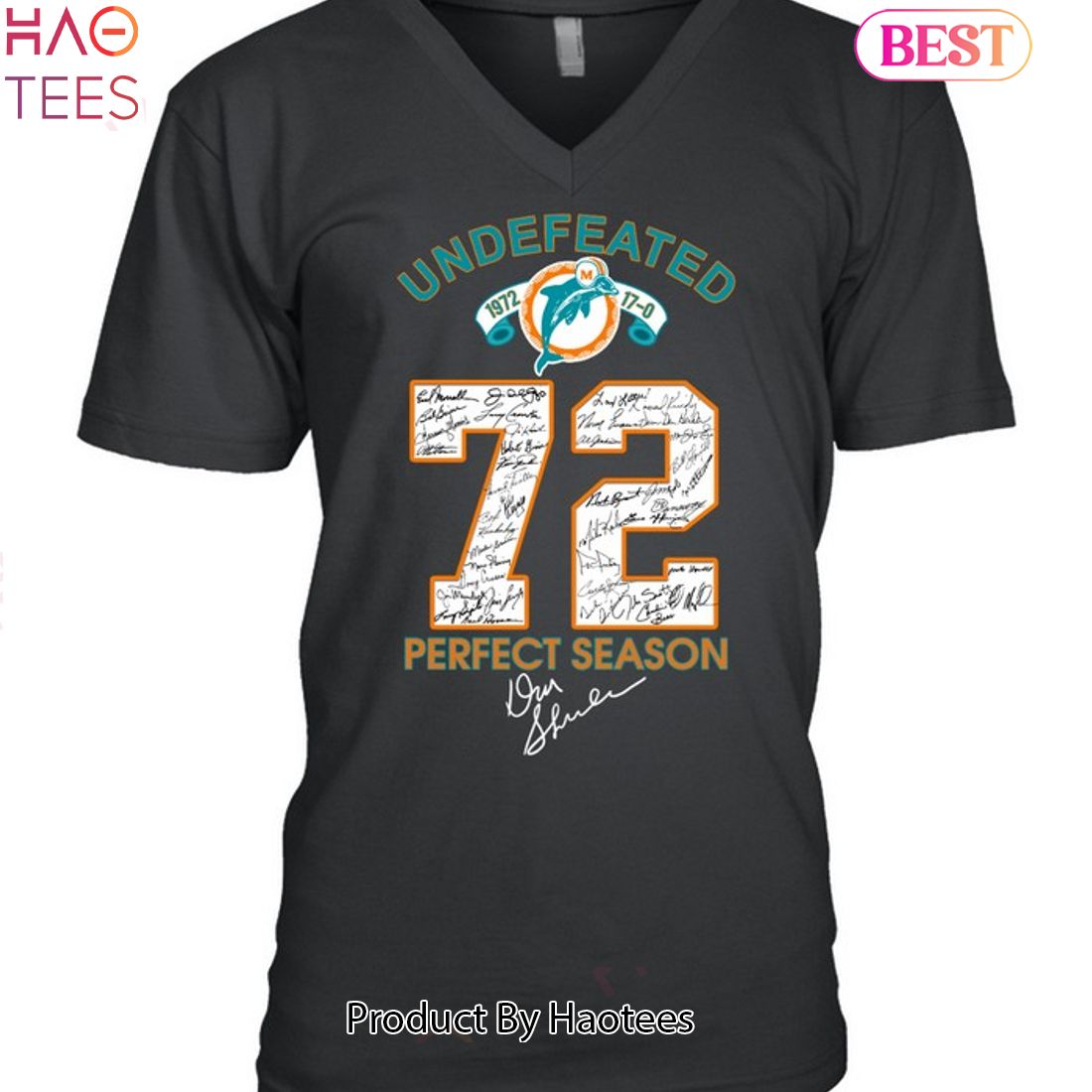 Miami Dolphins Undefeated 1972 Perfect Season Unisex T-Shirt