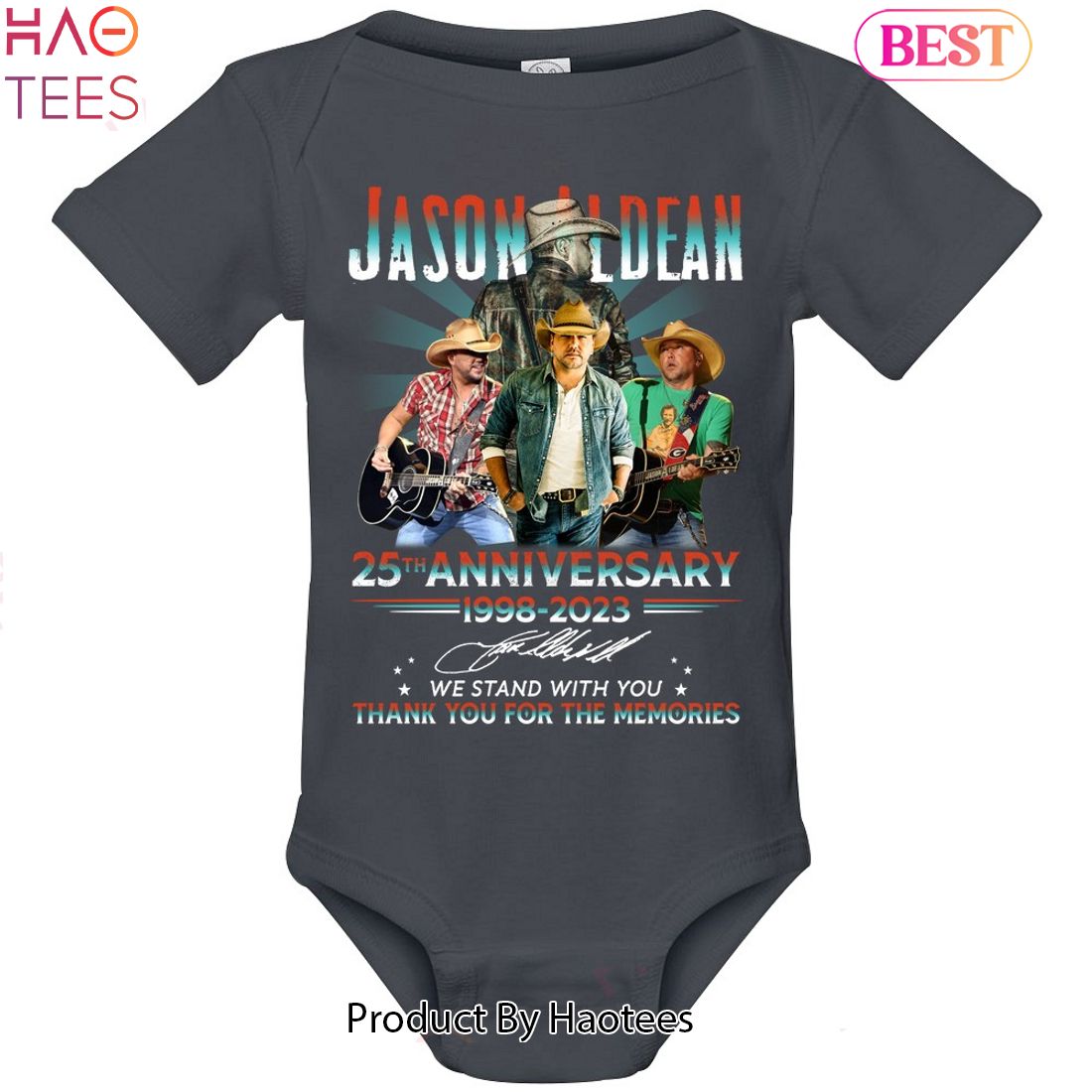 Jason Aldean 25th Anniversy 1998-2023 Thank You For The Memories Unisex T-Shirt Jason Aldean 25th Anniversy 1998-2023 Thank You For The Memories Unisex T-Shirt