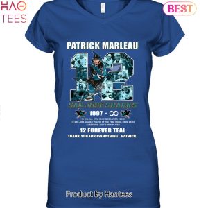 Patrick Marleau 1997 12 Forever Teal Thank You For Everything Unisex T-Shirt